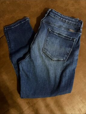 KanCan Dark Blue Cropped Ankle Jeans